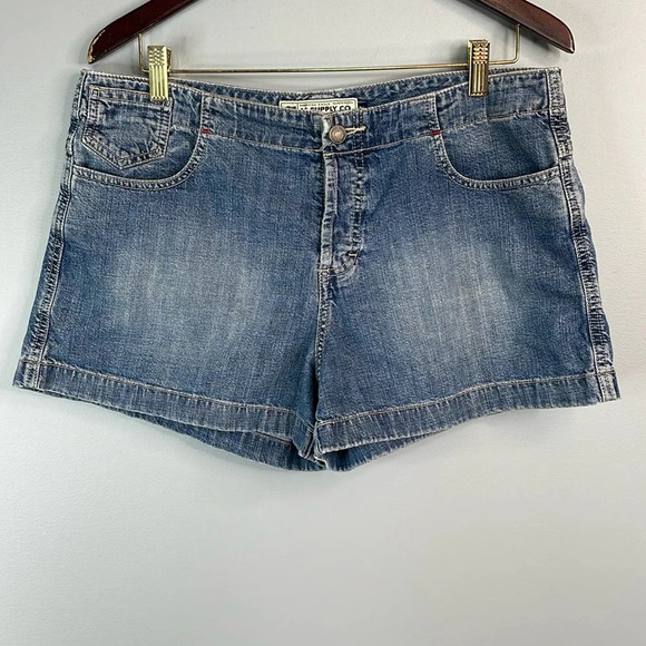 Y2K Vintage American Eagle Denim Utility Shorts Blue Medium Wash AE Supply Co 12 - Picture 12 of 12